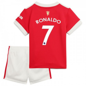 Fotballdrakter Manchester United Cristiano Ronaldo 7 Barn Hjemme Draktsett 2021 2022 - Kortermet